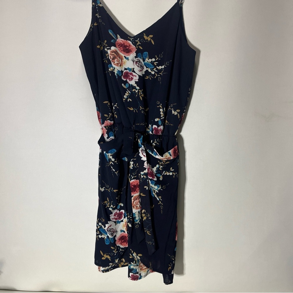 Grace Karin Blue Midi Sundress Spaghetti Strap